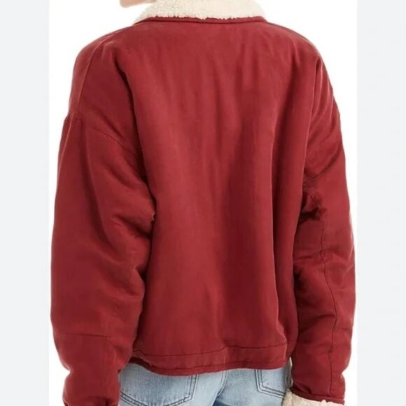 FP Movement Free People Mix It Up Reversible Jacket (Red) S - Picture 2 of 16